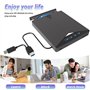 TOMVYTER 7 en 1 Lecteur Blu-Ray Externe, 3D CD DVD Graveur Optical Bluray Drive USB 3.0 Type-C Lecteur blu Ray 4k,Portable Exter