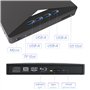 TOMVYTER 7 en 1 Lecteur Blu-Ray Externe, 3D CD DVD Graveur Optical Bluray Drive USB 3.0 Type-C Lecteur blu Ray 4k,Portable Exter