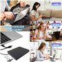 7 en 1 Lecteur Blu-Ray Externe ，Portable Blu Ray Externe Lecteur,USB3.0 Type -C ,Graveur CD Externe Portable avec Emplacement po