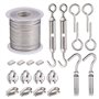21Pcs Kit de Crochets de Câble Métallique
