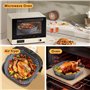 3 Pièces Moule Silicone Air Fryer: Réutilisable Accessoires Air Fryer Plat pour Air Fryer Remplacer le Papier Cuisson AirFryer -