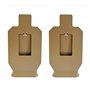 Atflbox Lot de 2 Réinitialisation du Support de Cible de tir Silhouette en métal pour Pistolet Airsoft BB Guns