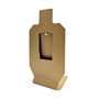 Atflbox Lot de 2 Réinitialisation du Support de Cible de tir Silhouette en métal pour Pistolet Airsoft BB Guns
