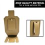 Atflbox Lot de 2 Réinitialisation du Support de Cible de tir Silhouette en métal pour Pistolet Airsoft BB Guns