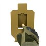 Atflbox Lot de 2 Réinitialisation du Support de Cible de tir Silhouette en métal pour Pistolet Airsoft BB Guns