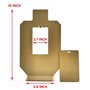 Atflbox Lot de 2 Réinitialisation du Support de Cible de tir Silhouette en métal pour Pistolet Airsoft BB Guns