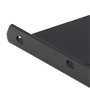 PINGEUI Lot de 6 supports d'étagère en métal noir - 140 x 130 x 26 mm - Support d'étagère murale invisible - Triangle caché - Su