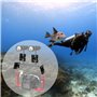FAEFTY Lot de 2 supports de fixation papillon pour caméra sous-marine