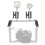 FAEFTY Lot de 2 supports de fixation papillon pour caméra sous-marine