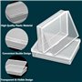 TARKDAK Boîte à Cartes 6PCS Boîte Transparente de Rangement Plastique Conteneurs de Stockage Bijoux Organisateur Boîte Plastique