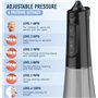 Liebssen Jet Dentaire Hydropulseur dentaires Fonctionnement à un bouton 6 intensités d'eau 5 embouts IPX7 Réservoir de 300 ml po