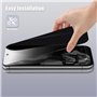 MokaZii Verre Trempé Anti-Espion Compatible avec Google Pixel 8A, avec Caméra Arrière Protecteur, [2+2] Pièces Anti-Spy Protecti