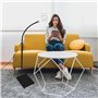 Delixike Loupe avec lumière et support, lampe loupe avec col de cygne flexible, loupe à intensité variable avec 54 LED pour pers
