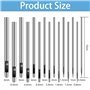 15pcs Poinçon Creux En Cuir,0.5-6mm Creux en Acier Rond Set,Creux Poinçon en Cuir,Creux Trou Poinçon,Maroquinerie Emporte-Pièce,