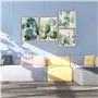DCIDBEI 30x40/30CM Diamond Painting Feuilles Vert et Doré, Élégant Simple 5D Diamant Peinture Luxe, Broderie Diamant Kit Complet