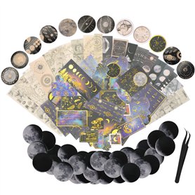 191pcs astronomie Vintage autocollant