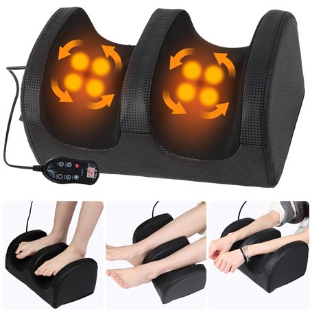 Folovn Masseur de pieds et mollets avec chaleur Shiatsu Machine de massage électrique pour fasciite plantaire