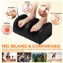 Folovn Masseur de pieds et mollets avec chaleur Shiatsu Machine de massage électrique pour fasciite plantaire, soulagement de la