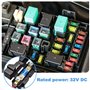 Aoreun Fusibles Midi, 14 Pièces Automobile Fusible 30/40/50/60/70/80/100Amp 32V Bolt-on Fusible Fusibles de Liaison à Courant Él