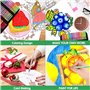 Melifluo Lot de 120 Stylos Gel Pailletés - 60 Couleurs avec 60 Recharges dans un Étui à Fermeture Éclair pour Coloriage Adulte e