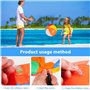 mizikuu Ballon De Plage, 6 Pièces Ballons de Plage Gonflables 30cm Ballon de Plage Coloré Portables Amusant Piscine Balle Jouet 