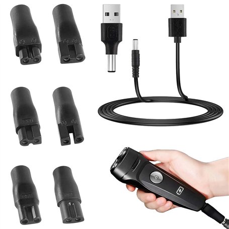 Riisoyu Lot de 7 Chargeur de Rasoir 5V