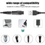 Riisoyu Lot de 7 Chargeur de Rasoir 5V, adaptateur USB-C multifonction pour Philips Câble de charge USB de rechange pour tous le