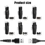 Riisoyu Lot de 7 Chargeur de Rasoir 5V, adaptateur USB-C multifonction pour Philips Câble de charge USB de rechange pour tous le