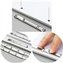 100 Pièce Fixation Relieur De Document,Silver Clip Archives,Clips De Fixation Relieur De Document En Acier Nickelé,Convient Pour
