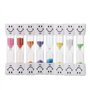 PIQIUQIU Lot de 4 sabliers pour enfants - Pour le brossage des dents - 3 minutes - Pour enfants - Compte à rebours - Pour le bro