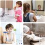 PIQIUQIU Lot de 4 sabliers pour enfants - Pour le brossage des dents - 3 minutes - Pour enfants - Compte à rebours - Pour le bro