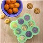 PIQIUQIU bébé Food Rangement Nourriture,Récipient de Stockage en Silicone pour Aliments pour bébés, avec Couvercle, pour,glaçons