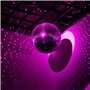 PIQIUQIU Boule à Facettes Disco Argentée, 15 cm Boule Disco, pour la Décoration d'arbre de Noël,Décoration de Comparaison de Cél