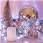 PIQIUQIU Boule à Facettes Disco Argentée, 15 cm Boule Disco, pour la Décoration d'arbre de Noël,Décoration de Comparaison de Cél