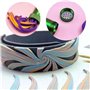 AMANDELIZABE Fondant Presse mit 20 Formen Zuckerpaste Extruder mit Zuckerfertigkeit Tortendeko Werkzeug,3 Edelstahl Ton Cutter K