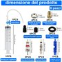 Vélos seringue pour liquide scellant pour tubeless 60 ml, outil de retrait de soupape, compatible avec les mastics Stans Kit de 