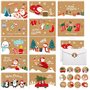 MUXIWOM Carte de Noel avec Enveloppe