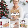 MUXIWOM Carte de Noel avec Enveloppe, 24 Pièces Carte Noel, A6 Cartes de Noel Pliées, Carte Postale Noel, Carte Joyeux Noel, Car