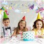 Tuofang 102 Pièces Kit Vaisselle et Décoration Anniversaire Licorne Fille, Assiette Jetable Anniversaire de Fête Licorne pour 16