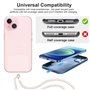 Wugauwor Cordon Telephone Portable Bijoux avec 2 Patchs Universels, Dragonne Telephone Portable en Perles, Laniere Telephone Por