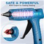 Powtree Pistolet à colle chaude sans fil pour batterie Makita 18 V, chauffage rapide en 90 secondes, pistolet à colle pour brico