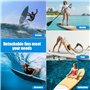 Riisoyu 3PCS Aileron de Surf Détachable, 9 Zoll Anti-Corrosion Ailerons de Planche Surf Renforcés en Nylon Ailerons de Planche d
