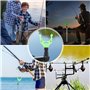 Udbrud Lot de 4 supports de canne à pêche avec clips magnétiques magiques - Support magnétique - Tête de canne à pêche - Réglage