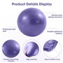 Riisoyu Ballon Pilates 25cm, avec Paille de Gonflage Yoga Ball Anti-Slip Balle de Massage Idéale pour Le Yoga Mini Sports Balls 