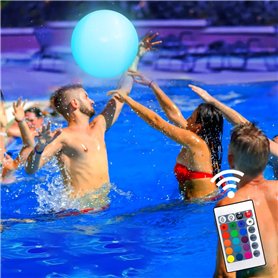 Riisoyu Ballon de Plage Gonflable Lumineux