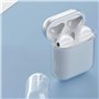 DLseego Compatible avec Airpods Coque,Housse de Protection en TPU Souple Antichoc Claire Airpods Étui avec Porte-clés [LED Avant