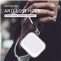 DLseego Compatible avec Airpods Coque,Housse de Protection en TPU Souple Antichoc Claire Airpods Étui avec Porte-clés [LED Avant