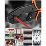 Pince à sertir pour 0,5-6mm², Crimping Pliers Cosses Setavec 400 pièces de cosses Pince à sertir pour pince appareils ménagers c