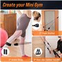 FAOKZE Lot de 5 Bandes de Fitness,Set de Bandes de résistance avec ancrage de Porte,poignées,Sangles de Cheville,Sac de Transpor