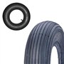 COUVERTURE + CHAMBRE A AIR 3.50-8 PNEUMATIQUE RENFORCÉ 4PR CAOUTCHOUC RAYÉ POUR ROUE BAUTTE